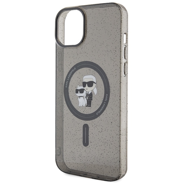 iTok webáruház - Karl Lagerfeld Karl Lagerfeld Karl&Choupette Glitter MagSafe tok iPhone 15-höz (fekete) 6 Karl Lagerfeld Karl&Choupette Glitter MagSafe case for iPhone 15 (fekete)