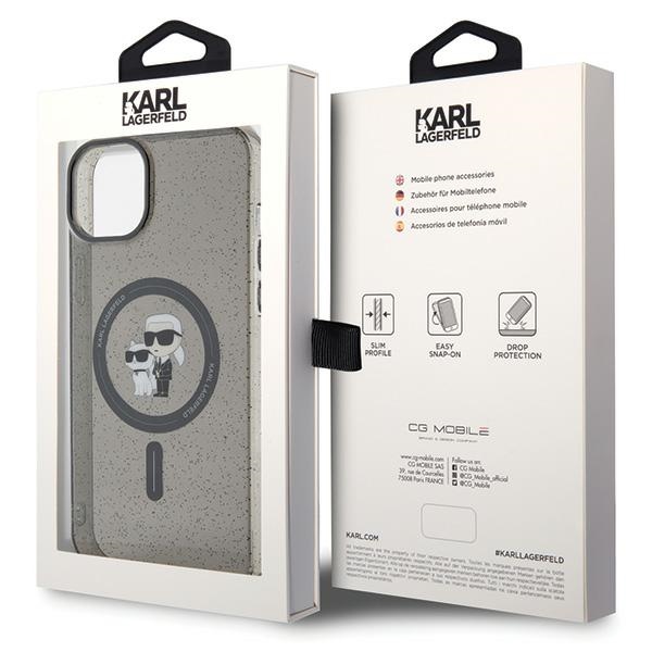 iTok webáruház - Karl Lagerfeld Karl Lagerfeld Karl&Choupette Glitter MagSafe tok iPhone 15-höz (fekete) 8 Karl Lagerfeld Karl&Choupette Glitter MagSafe case for iPhone 15 (fekete)