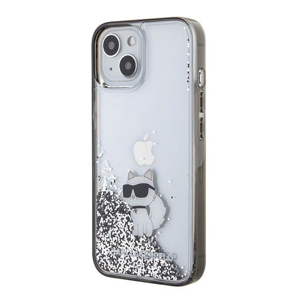 iTok webáruház - Karl Lagerfeld Karl Lagerfeld Liquid Glitter Choupette tok iPhone 15 készülékhez (átlátszó) 2 Karl Lagerfeld Liquid Glitter Choupette case for iPhone 15 (átlátszó)