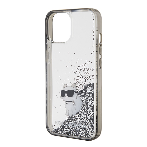 iTok webáruház - Karl Lagerfeld Karl Lagerfeld Liquid Glitter Choupette tok iPhone 15 készülékhez (átlátszó) 6 Karl Lagerfeld Liquid Glitter Choupette case for iPhone 15 (átlátszó)