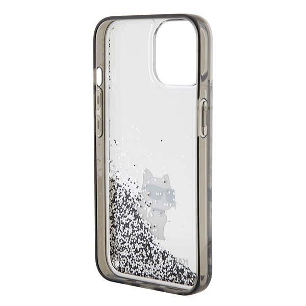 iTok webáruház - Karl Lagerfeld Karl Lagerfeld Liquid Glitter Choupette tok iPhone 15 készülékhez (átlátszó) 7 Karl Lagerfeld Liquid Glitter Choupette case for iPhone 15 (átlátszó)