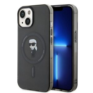 Karl Lagerfeld IML Ikonik MagSafe tok iPhone 15-höz (fekete)