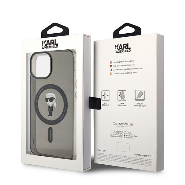 iTok webáruház - Karl Lagerfeld Karl Lagerfeld IML Ikonik MagSafe tok iPhone 15-höz (fekete) 8 Karl Lagerfeld IML Ikonik MagSafe case for iPhone 15 (fekete)