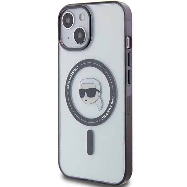 iTok webáruház - Karl Lagerfeld Karl Lagerfeld KLHMP15SHKHNOTK iPhone 15 6,1 hüvelykes fekete tok – IML Karl’s Head MagSafe 2 Karl Lagerfeld KLHMP15SHKHNOTK iPhone 15 6.1" transparent hardcase IML Karl`s Head MagSafe