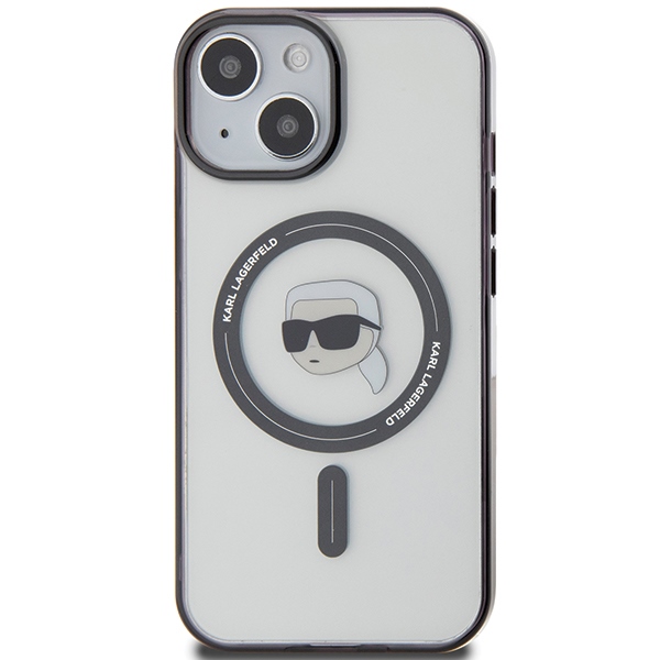 iTok webáruház - Karl Lagerfeld Karl Lagerfeld KLHMP15SHKHNOTK iPhone 15 6,1 hüvelykes fekete tok – IML Karl’s Head MagSafe 3 Karl Lagerfeld KLHMP15SHKHNOTK iPhone 15 6.1" transparent hardcase IML Karl`s Head MagSafe