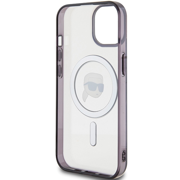 iTok webáruház - Karl Lagerfeld Karl Lagerfeld KLHMP15SHKHNOTK iPhone 15 6,1 hüvelykes fekete tok – IML Karl’s Head MagSafe 7 Karl Lagerfeld KLHMP15SHKHNOTK iPhone 15 6.1" transparent hardcase IML Karl`s Head MagSafe