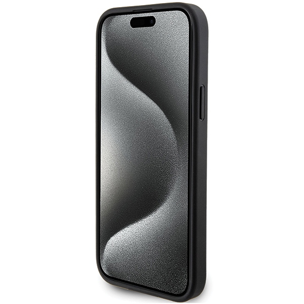 iTok webáruház - Karl Lagerfeld Karl Lagerfeld Saffiano Cardslot Karl&Choupette Metal Pin tok iPhone 15 készülékhez (fekete) 5 Karl Lagerfeld Saffiano Cardslot Karl&Choupette Metal Pin case for iPhone 15 (fekete)