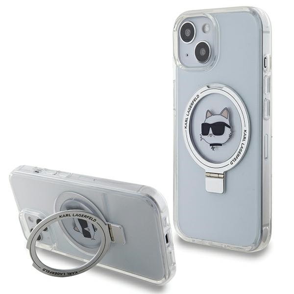 iTok webáruház - Karl Lagerfeld Karl Lagerfeld KLHMP15SHMRSCHH iPhone 15 6,1 hüvelykes fehér tok, Ring Stand Choupette Head MagSafe 1 Karl Lagerfeld KLHMP15SHMRSCHH iPhone 15 6.1" white/white hardcase Ring Stand Choupette Head MagSafe