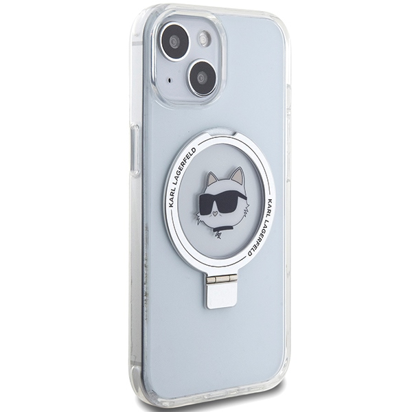iTok webáruház - Karl Lagerfeld Karl Lagerfeld KLHMP15SHMRSCHH iPhone 15 6,1 hüvelykes fehér tok, Ring Stand Choupette Head MagSafe 4 Karl Lagerfeld KLHMP15SHMRSCHH iPhone 15 6.1" white/white hardcase Ring Stand Choupette Head MagSafe