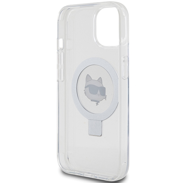 iTok webáruház - Karl Lagerfeld Karl Lagerfeld KLHMP15SHMRSCHH iPhone 15 6,1 hüvelykes fehér tok, Ring Stand Choupette Head MagSafe 7 Karl Lagerfeld KLHMP15SHMRSCHH iPhone 15 6.1" white/white hardcase Ring Stand Choupette Head MagSafe