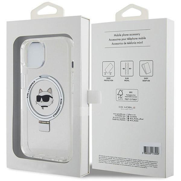 iTok webáruház - Karl Lagerfeld Karl Lagerfeld KLHMP15SHMRSCHH iPhone 15 6,1 hüvelykes fehér tok, Ring Stand Choupette Head MagSafe 8 Karl Lagerfeld KLHMP15SHMRSCHH iPhone 15 6.1" white/white hardcase Ring Stand Choupette Head MagSafe