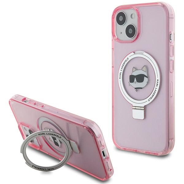 iTok webáruház - Karl Lagerfeld Karl Lagerfeld KLHMP15SHMRSCHP iPhone 15 6,1 hüvelykes rózsaszín keménytok Ring Stand Choupette Head MagSafe 1 Karl Lagerfeld KLHMP15SHMRSCHP iPhone 15 6.1" pink/pink hardcase Ring Stand Choupette Head MagSafe