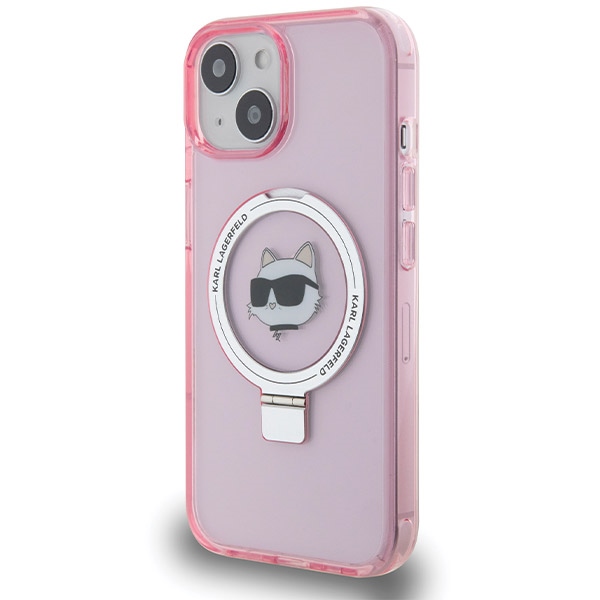 iTok webáruház - Karl Lagerfeld Karl Lagerfeld KLHMP15SHMRSCHP iPhone 15 6,1 hüvelykes rózsaszín keménytok Ring Stand Choupette Head MagSafe 2 Karl Lagerfeld KLHMP15SHMRSCHP iPhone 15 6.1" pink/pink hardcase Ring Stand Choupette Head MagSafe