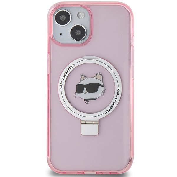 iTok webáruház - Karl Lagerfeld Karl Lagerfeld KLHMP15SHMRSCHP iPhone 15 6,1 hüvelykes rózsaszín keménytok Ring Stand Choupette Head MagSafe 3 Karl Lagerfeld KLHMP15SHMRSCHP iPhone 15 6.1" pink/pink hardcase Ring Stand Choupette Head MagSafe