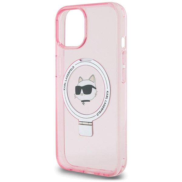iTok webáruház - Karl Lagerfeld Karl Lagerfeld KLHMP15SHMRSCHP iPhone 15 6,1 hüvelykes rózsaszín keménytok Ring Stand Choupette Head MagSafe 6 Karl Lagerfeld KLHMP15SHMRSCHP iPhone 15 6.1" pink/pink hardcase Ring Stand Choupette Head MagSafe