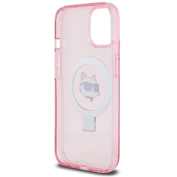 iTok webáruház - Karl Lagerfeld Karl Lagerfeld KLHMP15SHMRSCHP iPhone 15 6,1 hüvelykes rózsaszín keménytok Ring Stand Choupette Head MagSafe 7 Karl Lagerfeld KLHMP15SHMRSCHP iPhone 15 6.1" pink/pink hardcase Ring Stand Choupette Head MagSafe