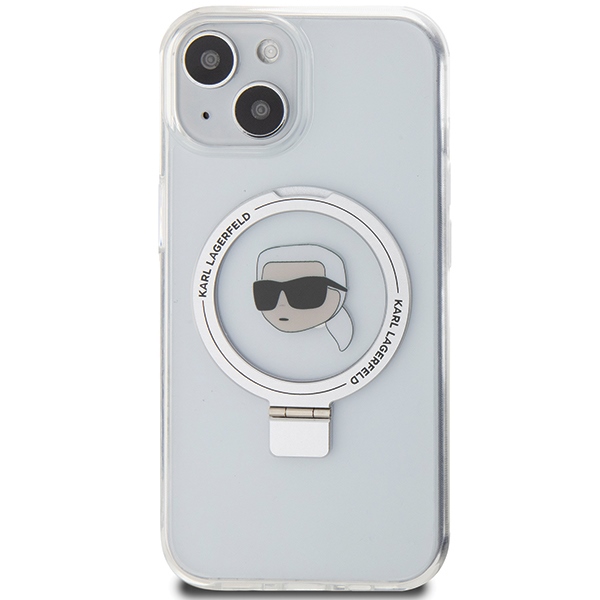 iTok webáruház - Karl Lagerfeld Karl Lagerfeld KLHMP15SHMRSKHH iPhone 15 6,1" Ring Stand Karl Head MagSafe tok 3 Karl Lagerfeld KLHMP15SHMRSKHH iPhone 15 6.1" white/white hardcase Ring Stand Karl Head MagSafe