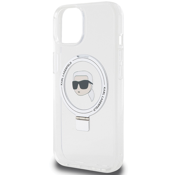 iTok webáruház - Karl Lagerfeld Karl Lagerfeld KLHMP15SHMRSKHH iPhone 15 6,1" Ring Stand Karl Head MagSafe tok 6 Karl Lagerfeld KLHMP15SHMRSKHH iPhone 15 6.1" white/white hardcase Ring Stand Karl Head MagSafe