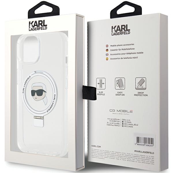 iTok webáruház - Karl Lagerfeld Karl Lagerfeld KLHMP15SHMRSKHH iPhone 15 6,1" Ring Stand Karl Head MagSafe tok 8 Karl Lagerfeld KLHMP15SHMRSKHH iPhone 15 6.1" white/white hardcase Ring Stand Karl Head MagSafe