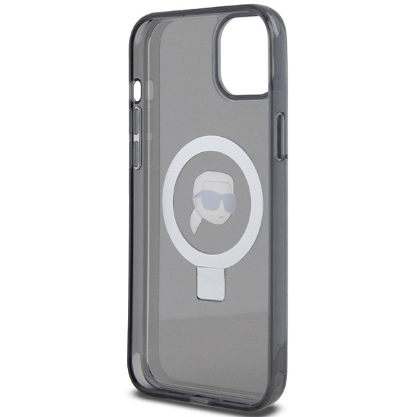 iTok webáruház - Karl Lagerfeld Karl Lagerfeld KLHMP15SHMRSKHK iPhone 15 6,1 hüvelykes fekete keménytok Ring Stand Karl Head MagSafe 7 Karl Lagerfeld KLHMP15SHMRSKHK iPhone 15 6.1" black/black hardcase Ring Stand Karl Head MagSafe