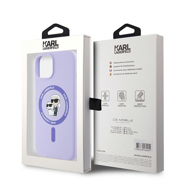 iTok webáruház - Karl Lagerfeld Karl Lagerfeld Silicone Karl&Choupette Heads Ring MagSafe iPhone 15 tok (lila) 8 Karl Lagerfeld Silicone Karl&Choupette Heads Ring MagSafe iPhone 15 Case (lila)