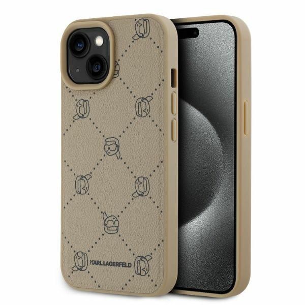 iTok webáruház - Karl Lagerfeld Karl Lagerfeld Magsafe Karl Head tok iPhone 15 készülékhez (bézs) 1 Karl Lagerfeld Magsafe Karl Head iPhone 15 Case (bézs)