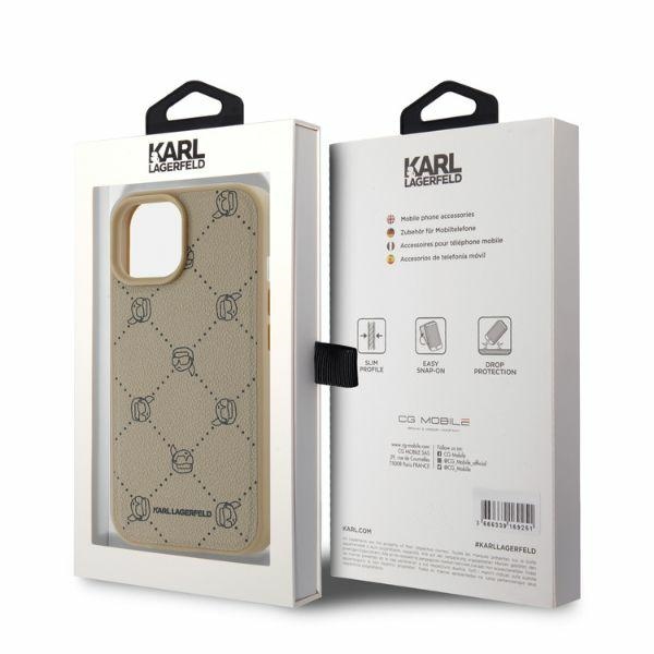 iTok webáruház - Karl Lagerfeld Karl Lagerfeld Magsafe Karl Head tok iPhone 15 készülékhez (bézs) 4 Karl Lagerfeld Magsafe Karl Head iPhone 15 Case (bézs)
