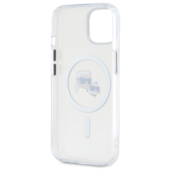 iTok webáruház - Karl Lagerfeld Karl Lagerfeld IML Metal Karl&Choupette Head MagSafe tok iPhone 15-höz (fehér) 7 Karl Lagerfeld IML Metal Karl&Choupette Head MagSafe iPhone 15 Case (fehér)