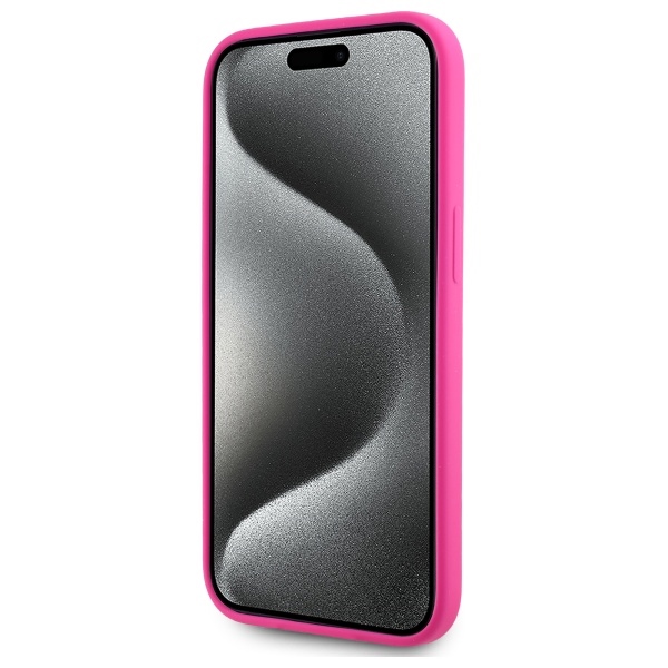 iTok webáruház - Karl Lagerfeld Karl Lagerfeld KLHMP15SSKHPPLF tok iPhone 15-höz, fukszia 5 Karl Lagerfeld KLHMP15SSKHPPLF iPhone 15 6.1" fuchsia/fuschia hardcase Silicone Karl Head Print MagSafe