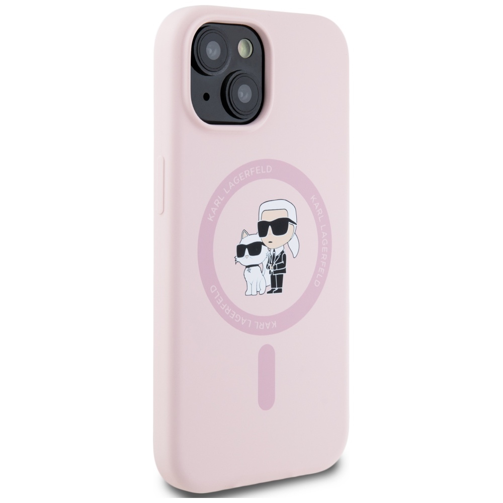 iTok webáruház - Karl Lagerfeld Karl Lagerfeld Silicone Karl&Choupette MagSafe iPhone 15 tok (rózsaszín) 4 Karl Lagerfeld Silicone Karl&Choupette MagSafe iPhone 15 Case (rózsaszín)