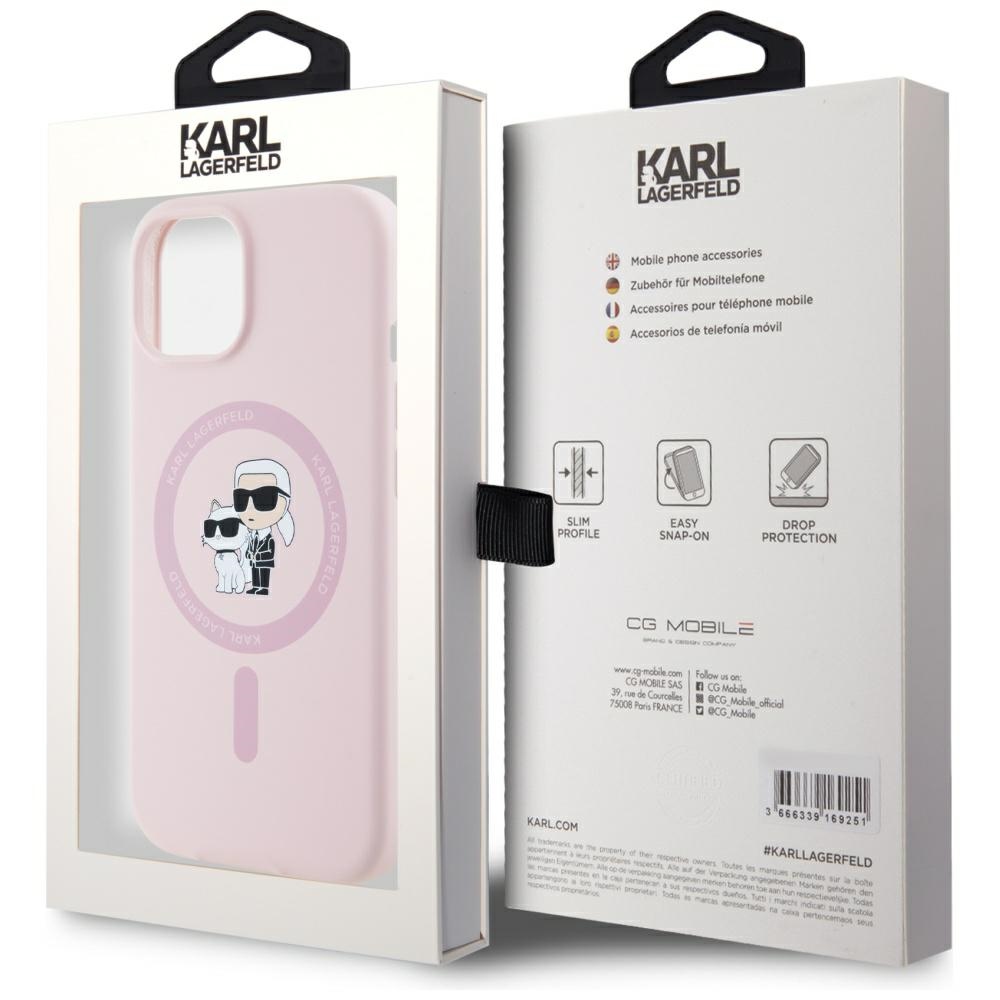 iTok webáruház - Karl Lagerfeld Karl Lagerfeld Silicone Karl&Choupette MagSafe iPhone 15 tok (rózsaszín) 8 Karl Lagerfeld Silicone Karl&Choupette MagSafe iPhone 15 Case (rózsaszín)