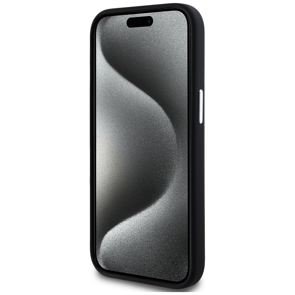 iTok webáruház - Karl Lagerfeld Karl Lagerfeld Silicone Metal Script Logo iPhone 15 Case (fekete) 5 Karl Lagerfeld Silicone Metal Script Logo iPhone 15 Case (fekete)