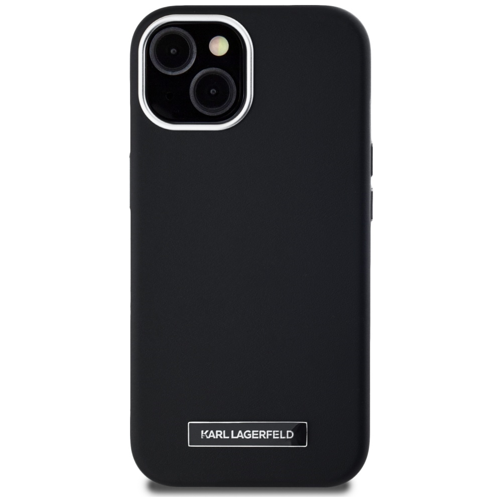 iTok webáruház - Karl Lagerfeld Karl Lagerfeld FW Metal Plate MagSafe tok iPhone 15-höz (fekete) 3 Karl Lagerfeld FW Metal Plate MagSafe iPhone 15 Case (fekete)