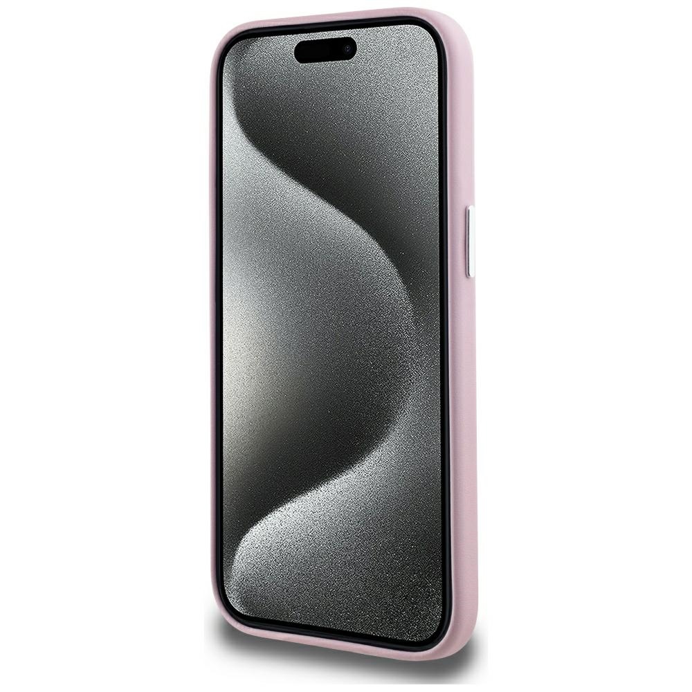 iTok webáruház - Karl Lagerfeld Karl Lagerfeld FW Metal Plate MagSafe tok iPhone 15 készülékhez (rózsaszín) 4 Karl Lagerfeld FW Metal Plate MagSafe iPhone 15 Case (rózsaszín)