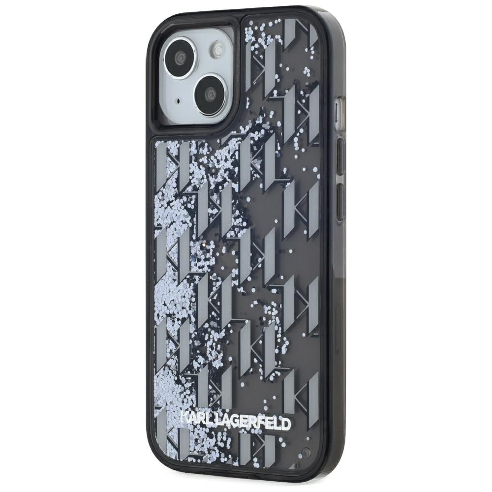iTok webáruház - Karl Lagerfeld Karl Lagerfeld Liquide Glitter Monogram Gradient iPhone 15 tok (fekete) 2 Karl Lagerfeld Liquide Glitter Monogram Gradient iPhone 15 Case (fekete)
