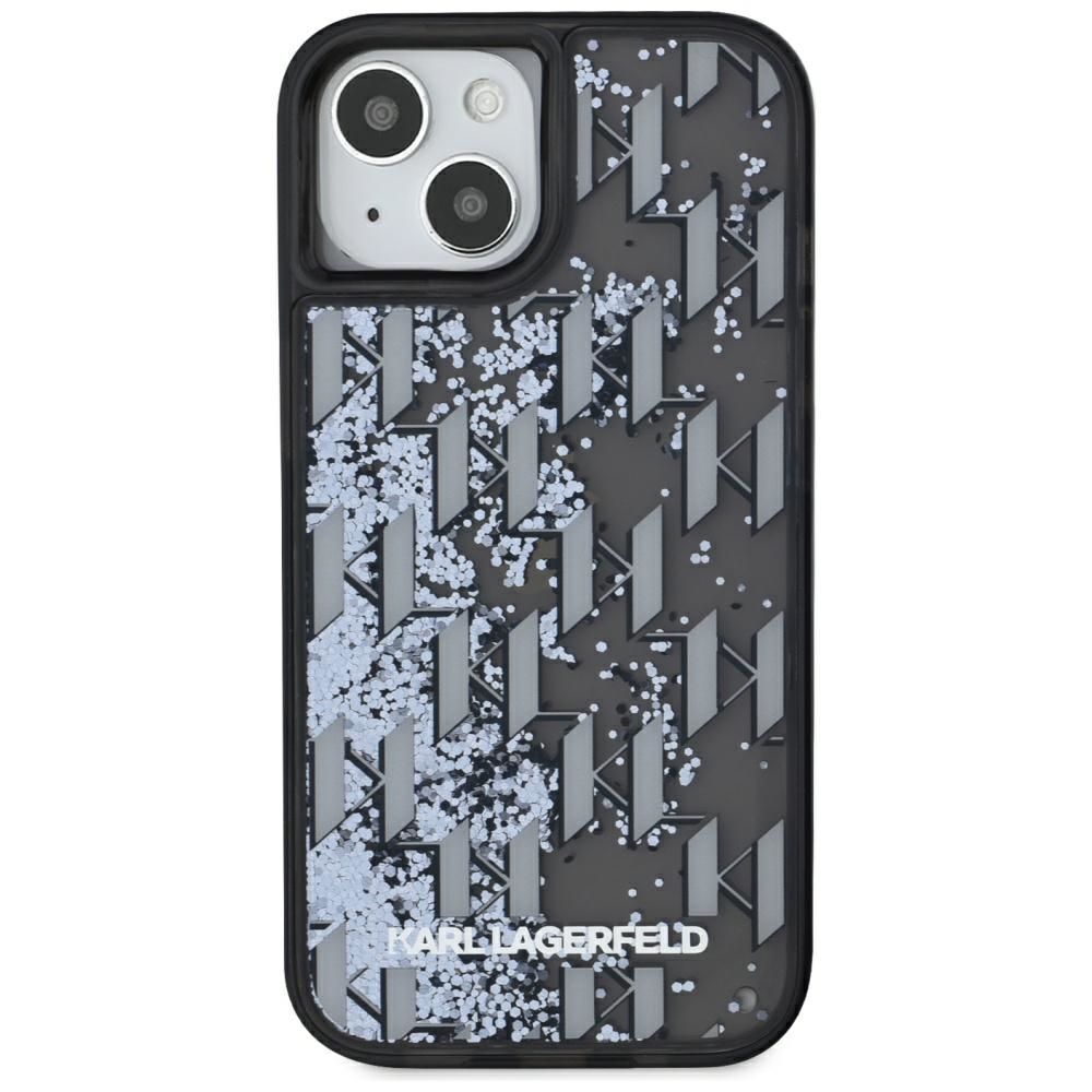 iTok webáruház - Karl Lagerfeld Karl Lagerfeld Liquide Glitter Monogram Gradient iPhone 15 tok (fekete) 3 Karl Lagerfeld Liquide Glitter Monogram Gradient iPhone 15 Case (fekete)