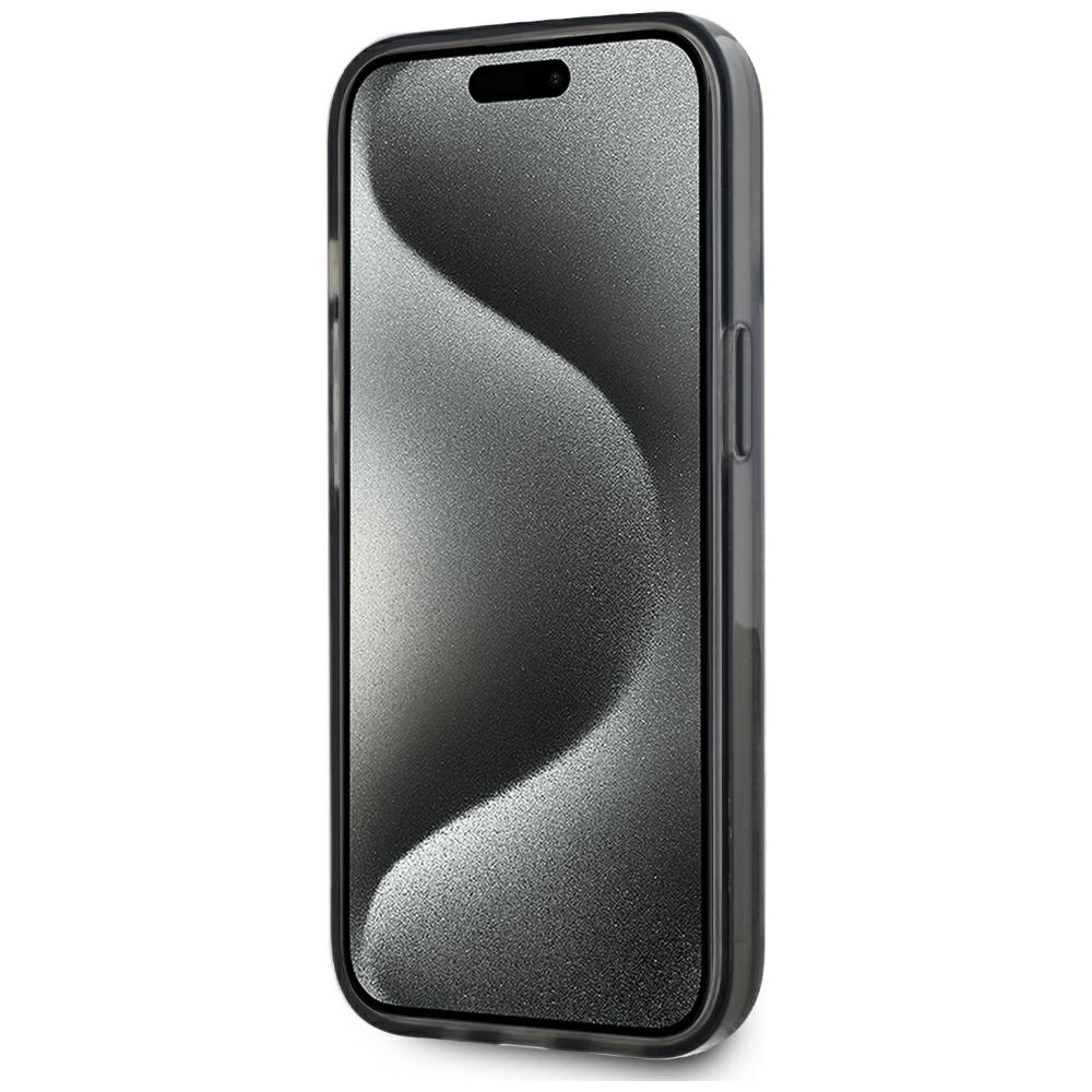 iTok webáruház - Karl Lagerfeld Karl Lagerfeld Liquide Glitter Monogram Gradient iPhone 15 tok (fekete) 5 Karl Lagerfeld Liquide Glitter Monogram Gradient iPhone 15 Case (fekete)