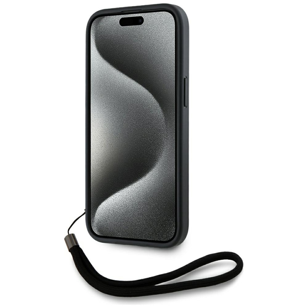 iTok webáruház - Karl Lagerfeld Karl Lagerfeld Saffiano Athleisure Stripes Cord tok iPhone 15 készülékhez (piros) 4 Karl Lagerfeld Saffiano Athleisure Stripes Cord iPhone 15 Case (piros)