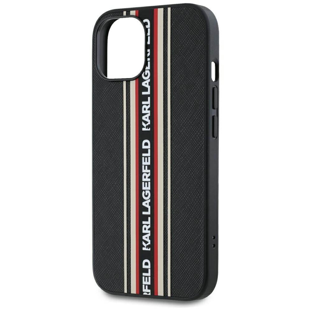 iTok webáruház - Karl Lagerfeld Karl Lagerfeld Saffiano Athleisure Stripes Cord tok iPhone 15 készülékhez (piros) 5 Karl Lagerfeld Saffiano Athleisure Stripes Cord iPhone 15 Case (piros)