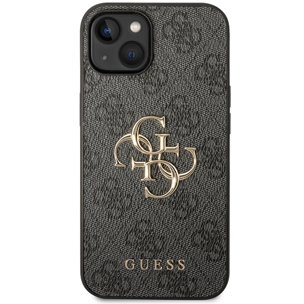 iTok webáruház - Guess Guess 4G Big Metal Logo tok iPhone 15-höz (szürke) 3 Guess 4G Big Metal Logo iPhone 15 Case (szürke)