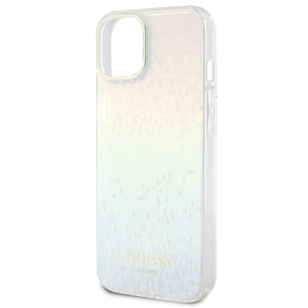 iTok webáruház - Guess Guess IML Faceted Mirror Disco Iridescent tok iPhone 15-höz (többszínű) 6 Guess IML Faceted Mirror Disco Iridescent case for iPhone 15 (többszínű)
