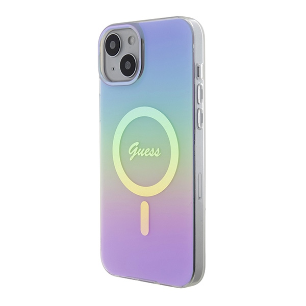 iTok webáruház - Guess Guess GUHMP15SHITSU iPhone 15 6,1" lila kemény tok IML Iridescent MagSafe 2 Guess GUHMP15SHITSU iPhone 15 6.1" purple/purple hardcase IML Iridescent MagSafe
