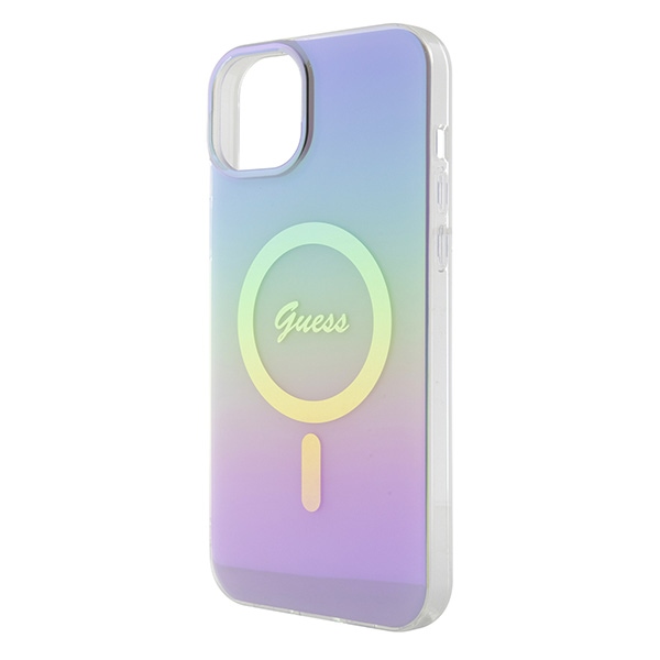 iTok webáruház - Guess Guess GUHMP15SHITSU iPhone 15 6,1" lila kemény tok IML Iridescent MagSafe 6 Guess GUHMP15SHITSU iPhone 15 6.1" purple/purple hardcase IML Iridescent MagSafe