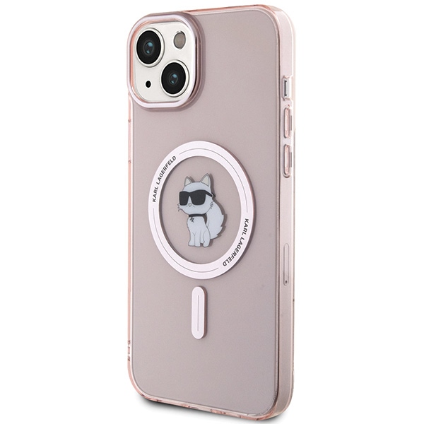 iTok webáruház - Karl Lagerfeld Karl Lagerfeld IML Choupette MagSafe tok iPhone 15 Plus készülékhez (rózsaszín) 2 Karl Lagerfeld IML Choupette MagSafe case for iPhone 15 Plus (rózsaszín)