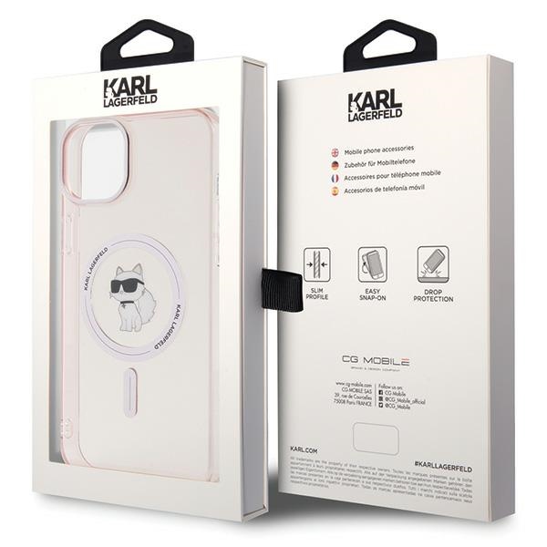 iTok webáruház - Karl Lagerfeld Karl Lagerfeld IML Choupette MagSafe tok iPhone 15 Plus készülékhez (rózsaszín) 8 Karl Lagerfeld IML Choupette MagSafe case for iPhone 15 Plus (rózsaszín)