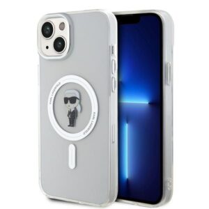 Karl Lagerfeld IML Ikonik MagSafe tok iPhone 15 Plus készülékhez (átlátszó)