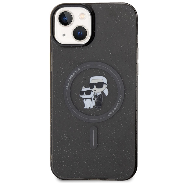 iTok webáruház - Karl Lagerfeld Karl Lagerfeld Karl&Choupette Glitter MagSafe tok iPhone 15 Plus készülékhez (fekete) 3 Karl Lagerfeld Karl&Choupette Glitter MagSafe case for iPhone 15 Plus (fekete)