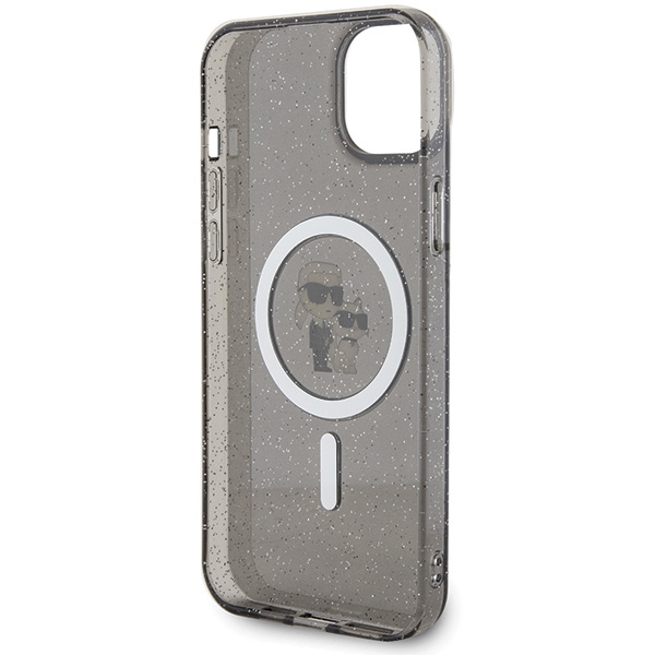 iTok webáruház - Karl Lagerfeld Karl Lagerfeld Karl&Choupette Glitter MagSafe tok iPhone 15 Plus készülékhez (fekete) 7 Karl Lagerfeld Karl&Choupette Glitter MagSafe case for iPhone 15 Plus (fekete)
