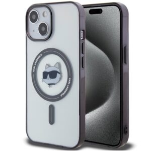 Karl Lagerfeld KLHMP15MHCHNOTK tok iPhone 15 Plus 6,7 hüvelykes készülékhez – IML Choupette’s Head MagSafe