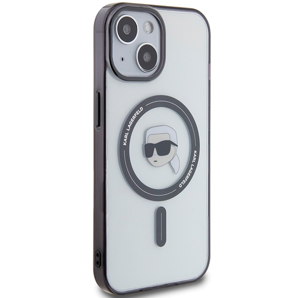 iTok webáruház - Karl Lagerfeld Karl Lagerfeld KLHMP15MHKHNOTK iPhone 15 Plus 6,7" fekete tok IML Karl's Head MagSafe 4 Karl Lagerfeld KLHMP15MHKHNOTK iPhone 15 Plus 6.7" transparent hardcase IML Karl`s Head MagSafe